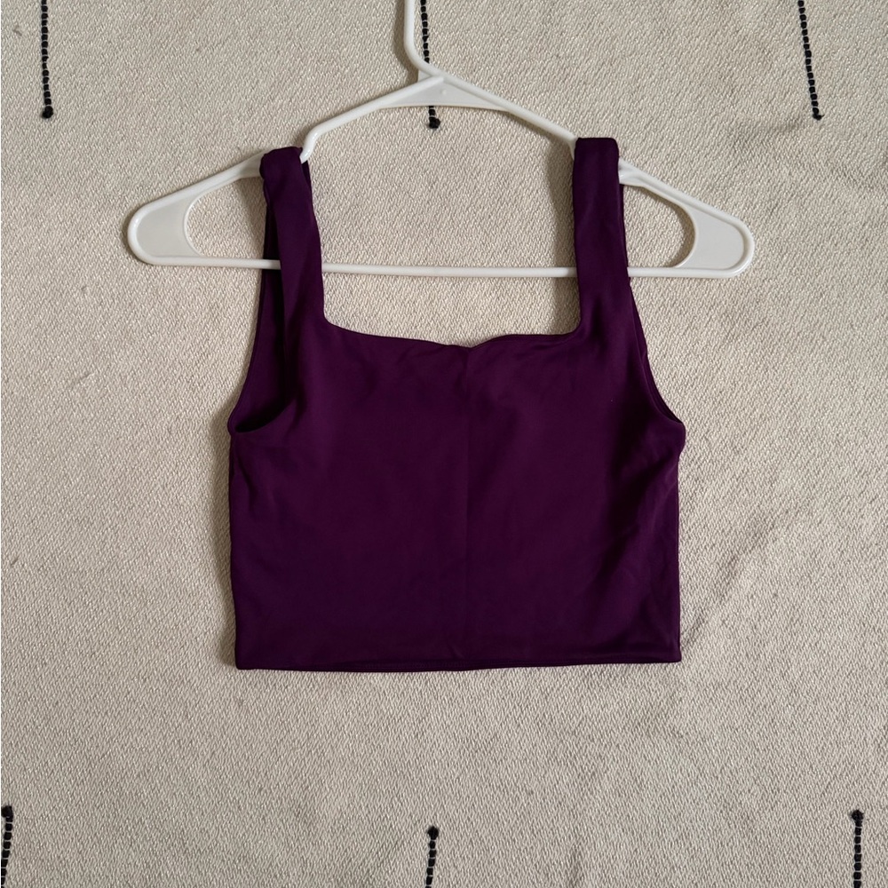 Aritzia Babaton Contour Square Neck Tank (color dewberry purple) - Picture 7 of 7